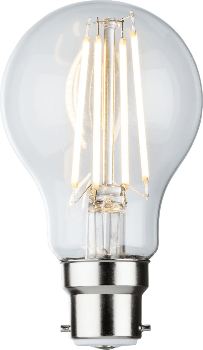 Knightsbridge MLA GLSD8ABCC 230V 8W LED BC B22 Clear GLS Filament Lamp 2700K Dimmable - Knightsbridge MLA - Falcon Electrical UK