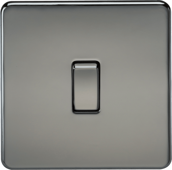 Knightsbridge MLA SF2000BN Screwless 10AX 1G 2-Way Switch - Black Nickel - Knightsbridge MLA - Falcon Electrical UK