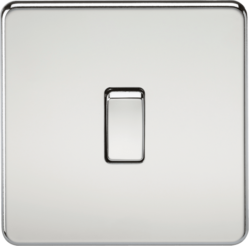 Knightsbridge MLA SF8341PC Screwless 20A 1G DP Switch - Polished Chrome - Knightsbridge MLA - Falcon Electrical UK