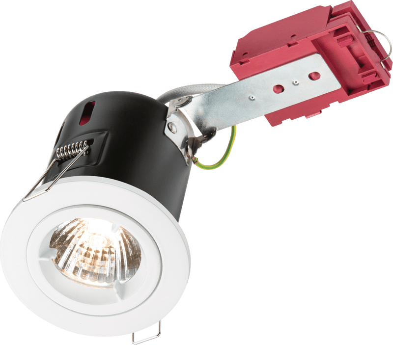 Knightsbridge MLA VFRDGICW 230V 50W Fixed GU10 IC Fire-Rated Downlight in White - Knightsbridge MLA - Falcon Electrical UK