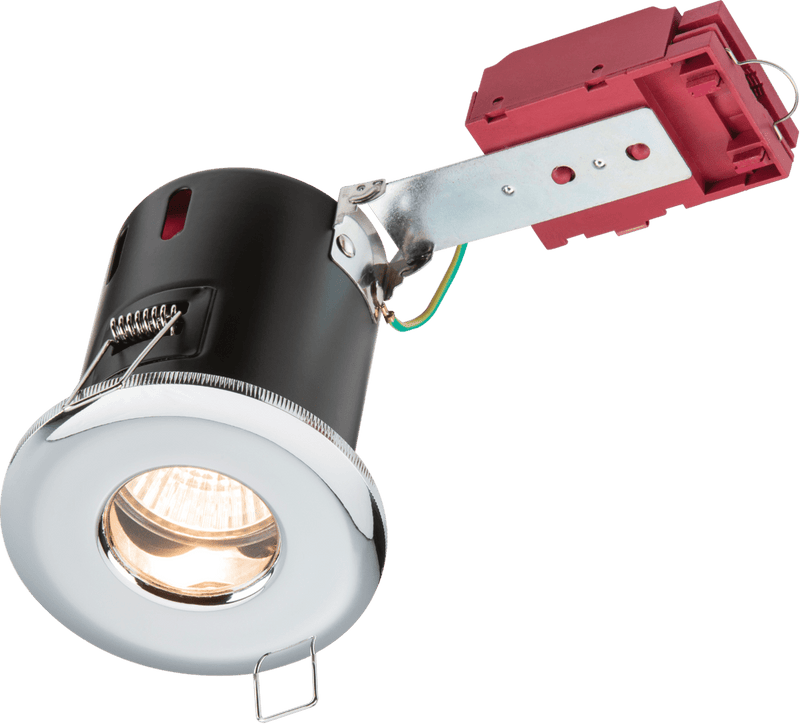 Knightsbridge MLA VFRSHGICC 230V IP65 GU10 IC Fire-Rated Shower Downlight Chrome - Knightsbridge MLA - Falcon Electrical UK