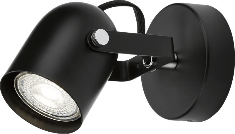 Knightsbridge MLA CSPT1BK 230V GU10 Single Spotlight - Matt Black - Knightsbridge MLA - Falcon Electrical UK