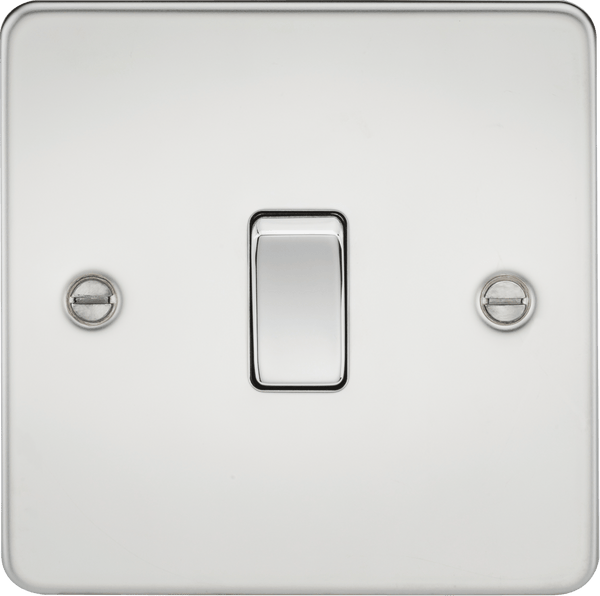 Knightsbridge MLA FP1200PC Flat Plate 10AX 1G Intermediate Switch - Polished Chrome - Knightsbridge MLA - Falcon Electrical UK