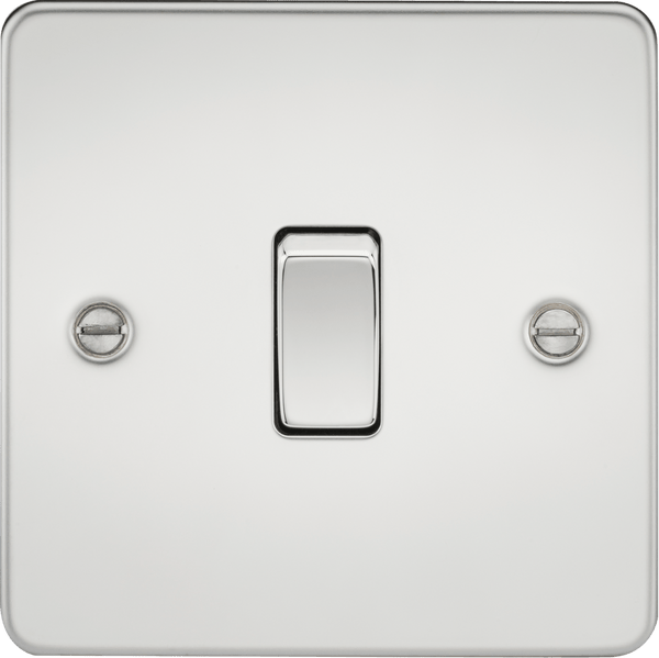 Knightsbridge MLA FP2000PC Flat Plate 10AX 1G 2 Way Switch - Polished Chrome - Knightsbridge MLA - Falcon Electrical UK