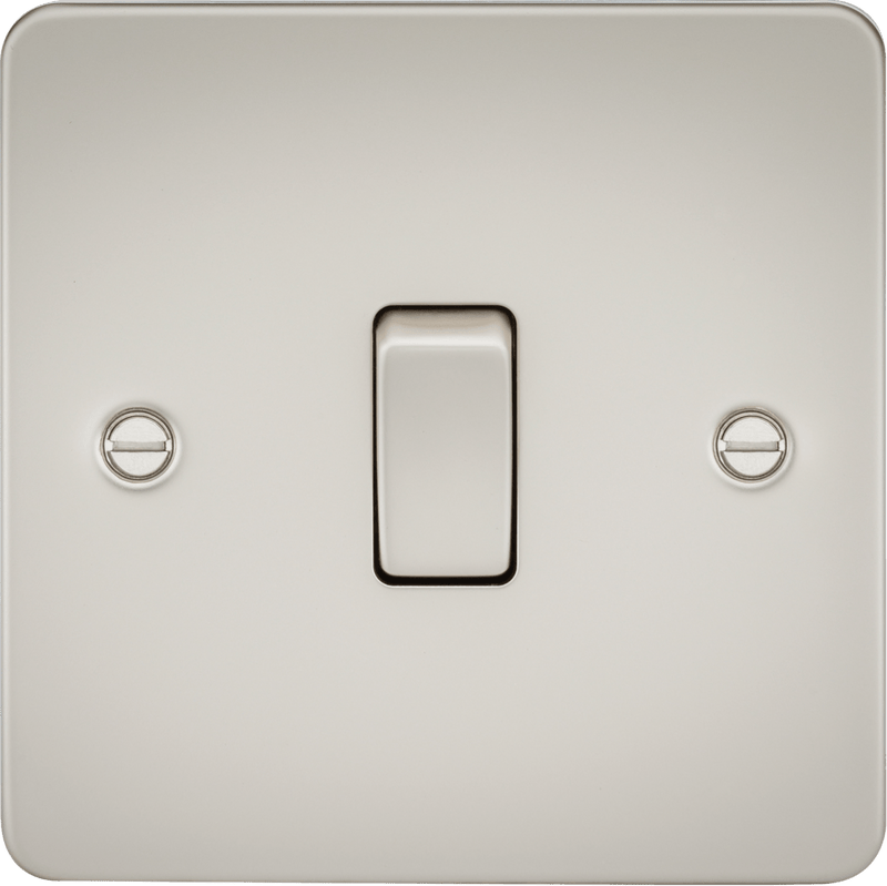 Knightsbridge MLA FP2000PL Flat Plate 10AX 1G 2 Way Switch - Pearl - Knightsbridge MLA - Falcon Electrical UK