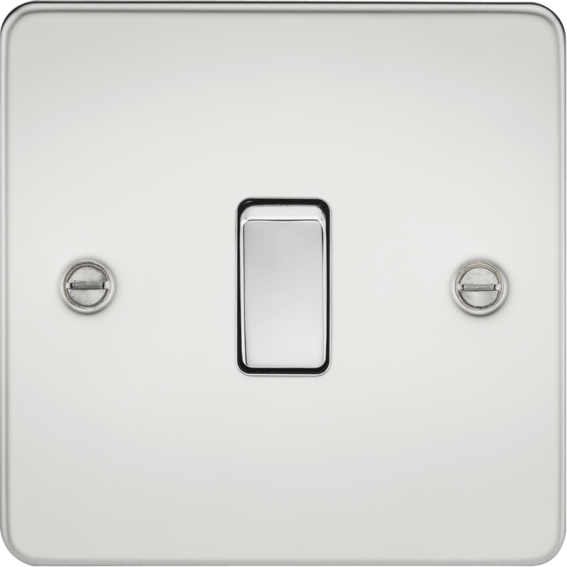 Knightsbridge MLA FP8341PC Flat Plate 20A 1G DP switch - polished chrome - Knightsbridge MLA - Falcon Electrical UK