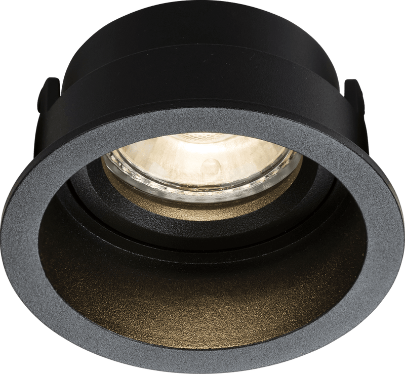 Knightsbridge MLA DIA1FRB Dipa Single Fixed Round Anti-Glare Downlight Black - Knightsbridge MLA - Falcon Electrical UK