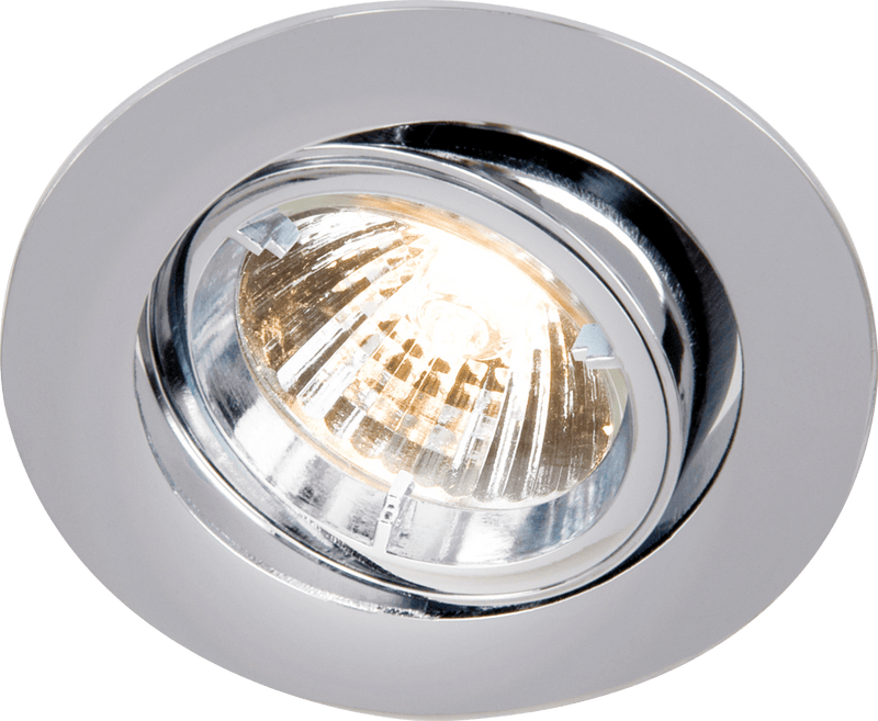 Knightsbridge MLA RD2C IP20 230V GU10 Chrome Recessed Tilt Twist & Lock Downlight - Knightsbridge MLA - Falcon Electrical UK