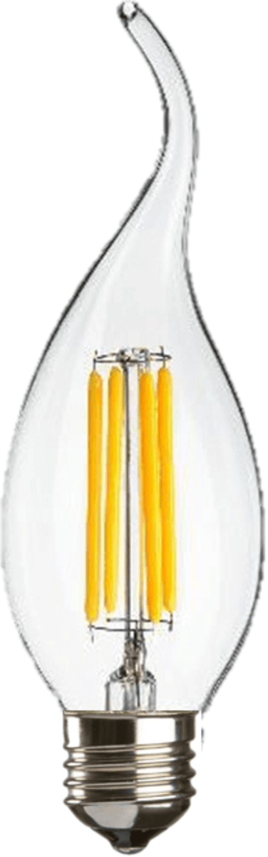 Knightsbridge MLA CLF4ESC 230V 4W LED 35mm ES Clear Flame Tip Candle 3000K - Knightsbridge MLA - Falcon Electrical UK