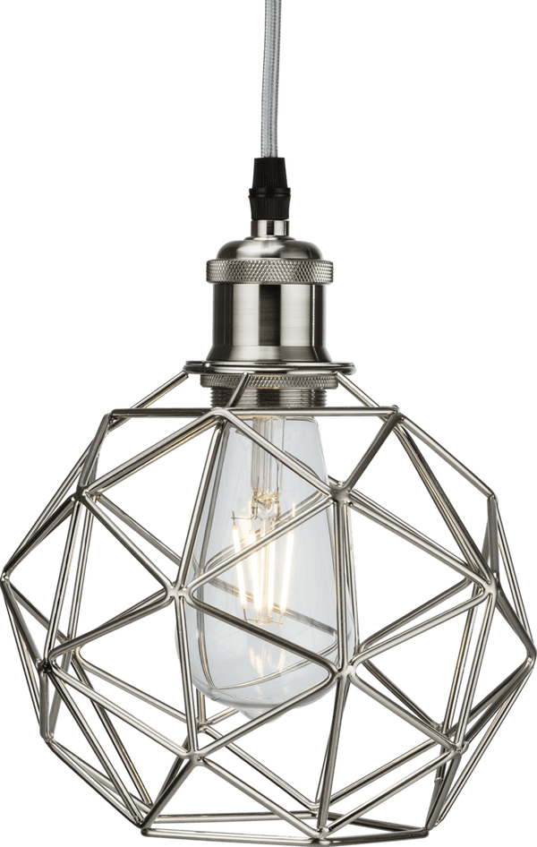 Knightsbridge MLA CAG2BC Pendant Cage - Brushed Chrome - Knightsbridge MLA - Falcon Electrical UK