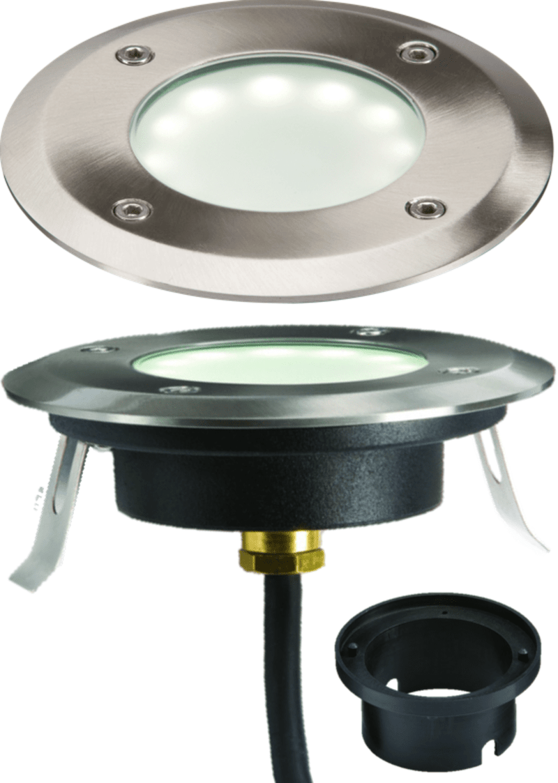 Knightsbridge MLA LEDM08W1 230V IP65 1.7W LED White Ground / Deck Light - Knightsbridge MLA - Falcon Electrical UK