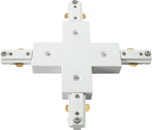 Knightsbridge MLA TRKXW 230V Track X-connector - White - Knightsbridge MLA - Falcon Electrical UK