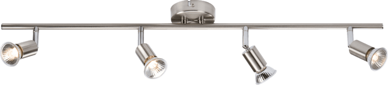 Knightsbridge MLA NSPGU4BC 230V GU10 Quad Bar Spotlight - Brushed Chrome - Knightsbridge MLA - Falcon Electrical UK