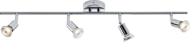 Knightsbridge MLA NSPGU4C 230V GU10 Quad Bar Spotlight - Chrome - Knightsbridge MLA - Falcon Electrical UK