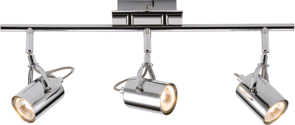 Knightsbridge MLA NSP3C 230V GU10 Triple bar Spotlight - Chrome - Knightsbridge MLA - Falcon Electrical UK