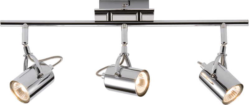 Knightsbridge MLA NSP3C 230V GU10 Triple bar Spotlight - Chrome - Knightsbridge MLA - Falcon Electrical UK