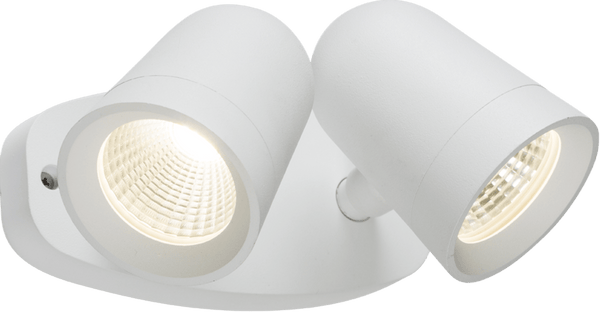 Knightsbridge MLA FLTW 230V IP65 18W LED White Twin Spot Floodlight - Knightsbridge MLA - Falcon Electrical UK