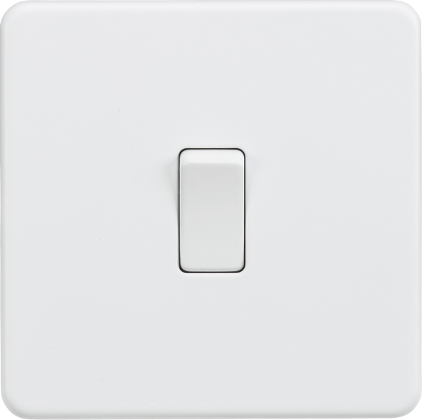 Knightsbridge MLA SF1200MW Screwless 10AX 1G intermediate switch - Matt white - Knightsbridge MLA - Falcon Electrical UK