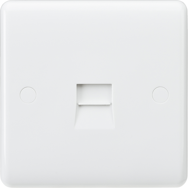 Knightsbridge MLA CU7300 Curved Edge Telephone Master Socket - Knightsbridge MLA - Falcon Electrical UK