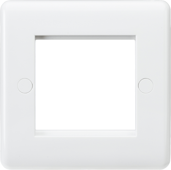 Knightsbridge MLA CU2G Curved Edge 2G Modular Faceplate - Knightsbridge MLA - Falcon Electrical UK