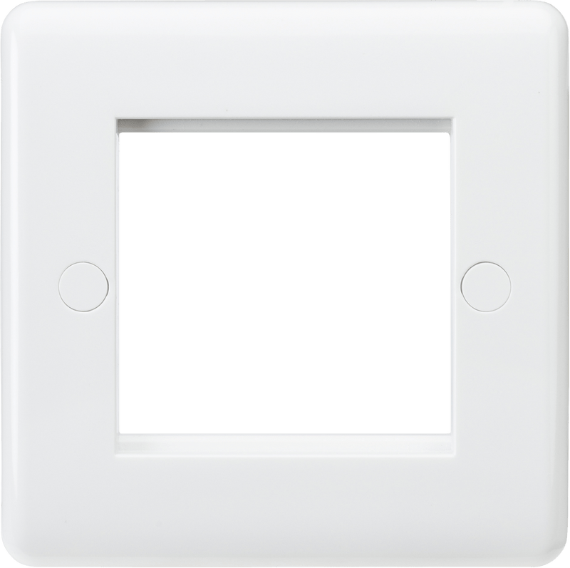 Knightsbridge MLA CU2G Curved Edge 2G Modular Faceplate - Knightsbridge MLA - Falcon Electrical UK