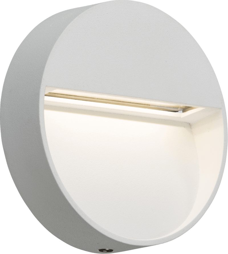 Knightsbridge MLA LWR2W 230V IP44 3W LED Round Wall/Guide light - White - Knightsbridge MLA - Falcon Electrical UK