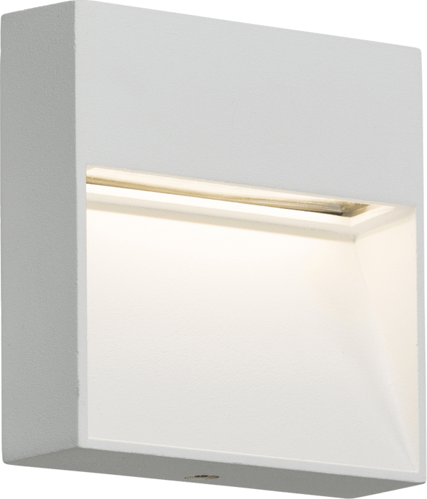 Knightsbridge MLA LWS4W 230V IP44 5W LED Square Wall /Guide light - White - Knightsbridge MLA - Falcon Electrical UK