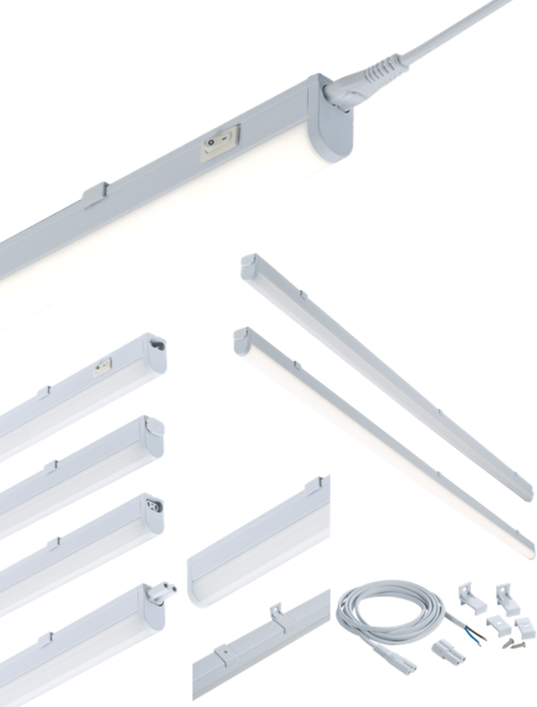 Knightsbridge MLA UCLED7CW 230V 7W LED Linkable Striplight 4000K (395mm) - Knightsbridge MLA - Falcon Electrical UK