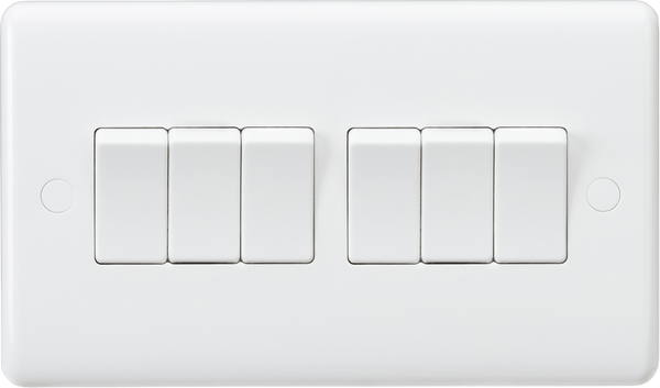 Knightsbridge MLA CU4200 Curved Edge 10AX 6G 2-Way Switch - Knightsbridge MLA - Falcon Electrical UK