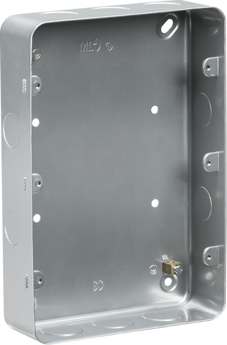 Knightsbridge MLA GDSG912M Metalclad 9-12G surface mount box - Knightsbridge MLA - Falcon Electrical UK