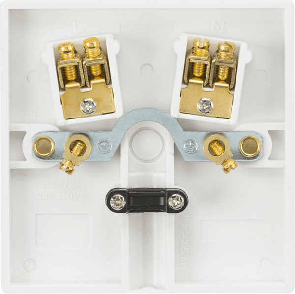 Knightsbridge MLA SN8342 20A Flex Outlet Plate - Knightsbridge MLA - Falcon Electrical UK