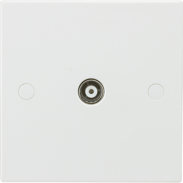 Knightsbridge MLA SN0100 Coax TV Outlet (non-isolated) - Knightsbridge MLA - Falcon Electrical UK