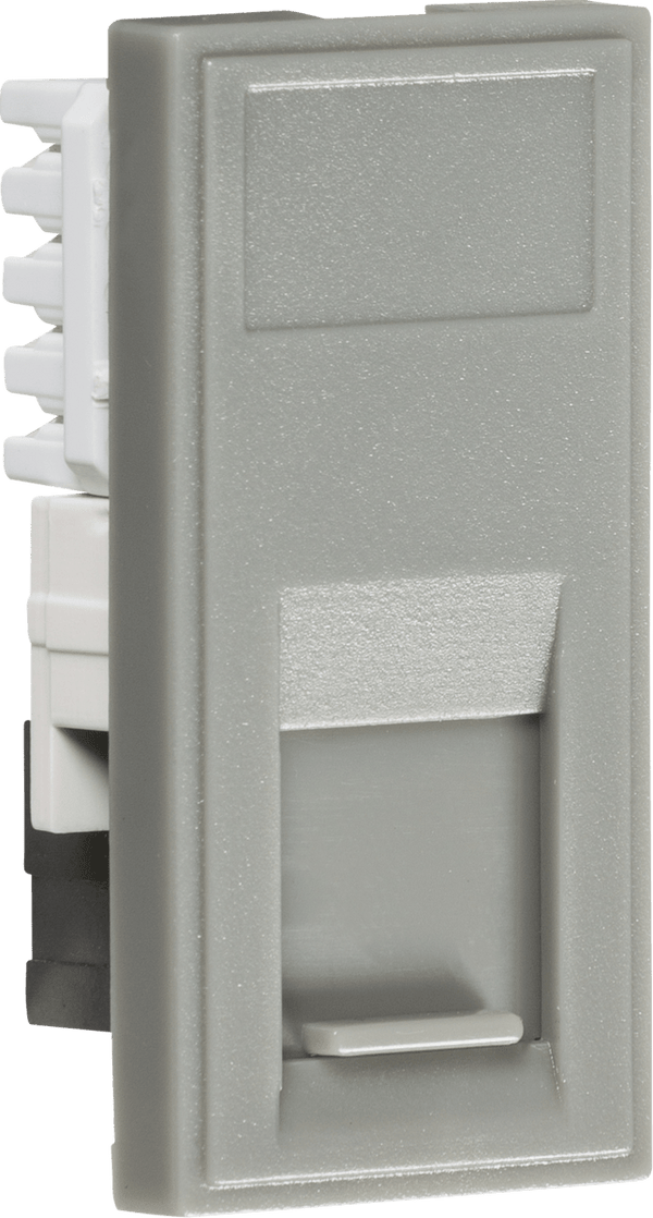 Knightsbridge MLA NETCAT5GY UTP CAT5e RJ45 Outlet Module 25 x 50mm - Grey - Knightsbridge MLA - Falcon Electrical UK