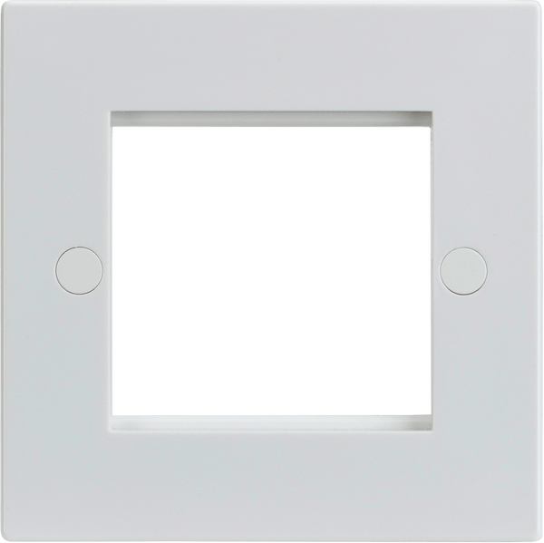 Knightsbridge MLA NET2GWH 2G Modular Faceplate - White - Knightsbridge MLA - Falcon Electrical UK