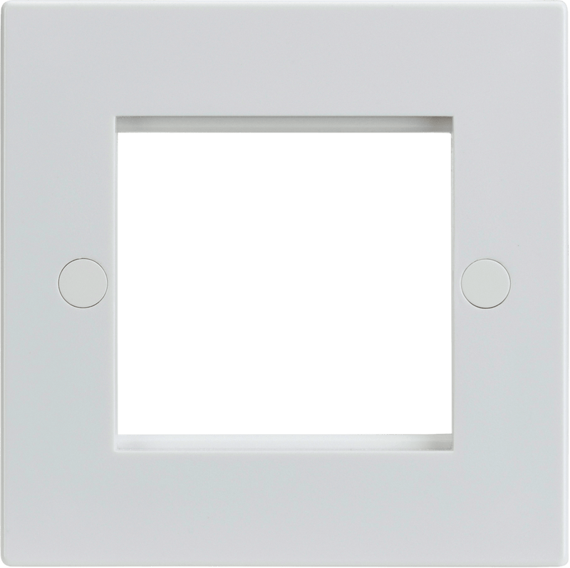 Knightsbridge MLA NET2GWH 2G Modular Faceplate - White - Knightsbridge MLA - Falcon Electrical UK