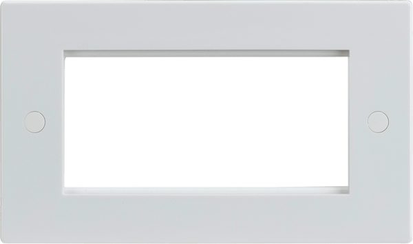 Knightsbridge MLA NET4GWH 4G Modular Faceplate - White - Knightsbridge MLA - Falcon Electrical UK