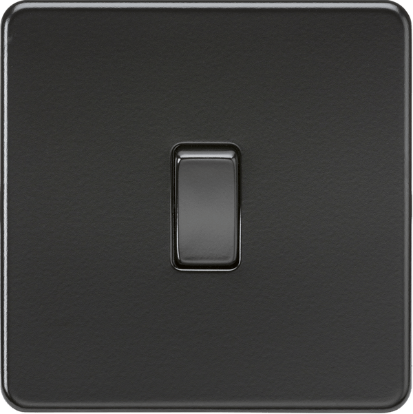 Knightsbridge MLA SF1200MBB Screwless 10AX Intermediate Switch - Matt Black - Knightsbridge MLA - Falcon Electrical UK