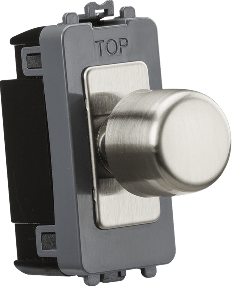 Knightsbridge MLA GDM022BC 6A 1G 2-way Dummy Dimmer Module - Brushed Chrome - Knightsbridge MLA - Falcon Electrical UK