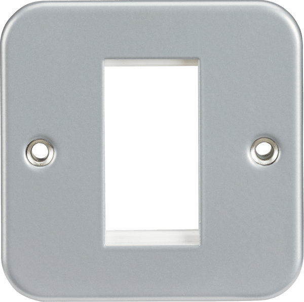 Knightsbridge MLA M1G Metal Clad 1G Modular Faceplate - Knightsbridge MLA - Falcon Electrical UK