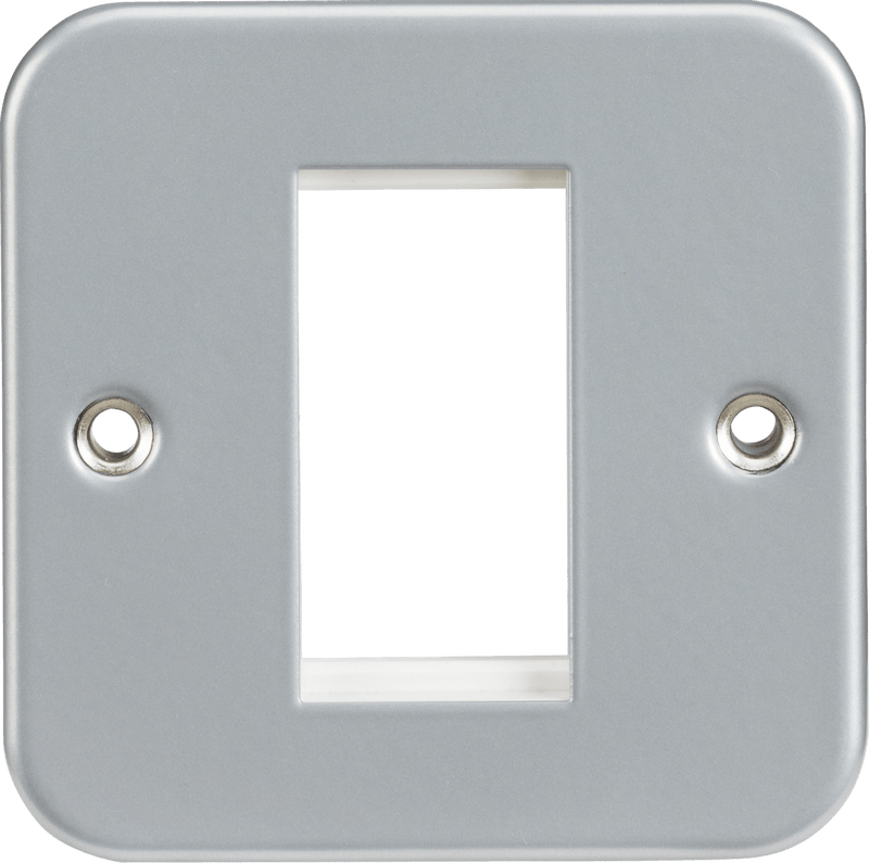 Knightsbridge MLA M1G Metal Clad 1G Modular Faceplate - Knightsbridge MLA - Falcon Electrical UK