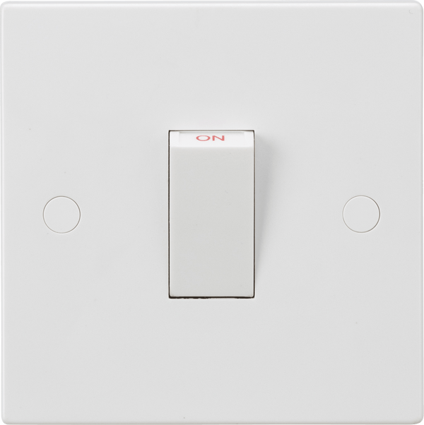 Knightsbridge MLA SN8331W 45A 1G DP Switch (White Rocker) - Knightsbridge MLA - Falcon Electrical UK