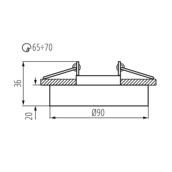 Kanlux MORTA Decorative Ceiling Light B CT-DSO50-SR (22117) - Kanlux - Falcon Electrical UK