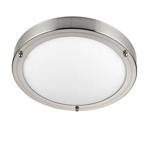 Saxby 12421 Portico satin Nickel IP44 40W - Saxby - Falcon Electrical UK