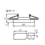 Kanlux SOREN Decorative Ceiling Fitting O-BL (24411) - Kanlux - Falcon Electrical UK