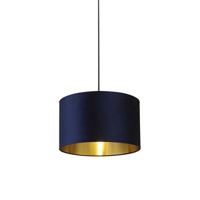 Searchlight 31040AZ Navy Velvet Shade with Gold Inner Dia.40cm - Searchlight - Falcon Electrical UK