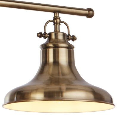 Searchlight 3193-3AB Dallas 3Lt Bar Pendant - Antique Brass Metal - Searchlight - Falcon Electrical UK