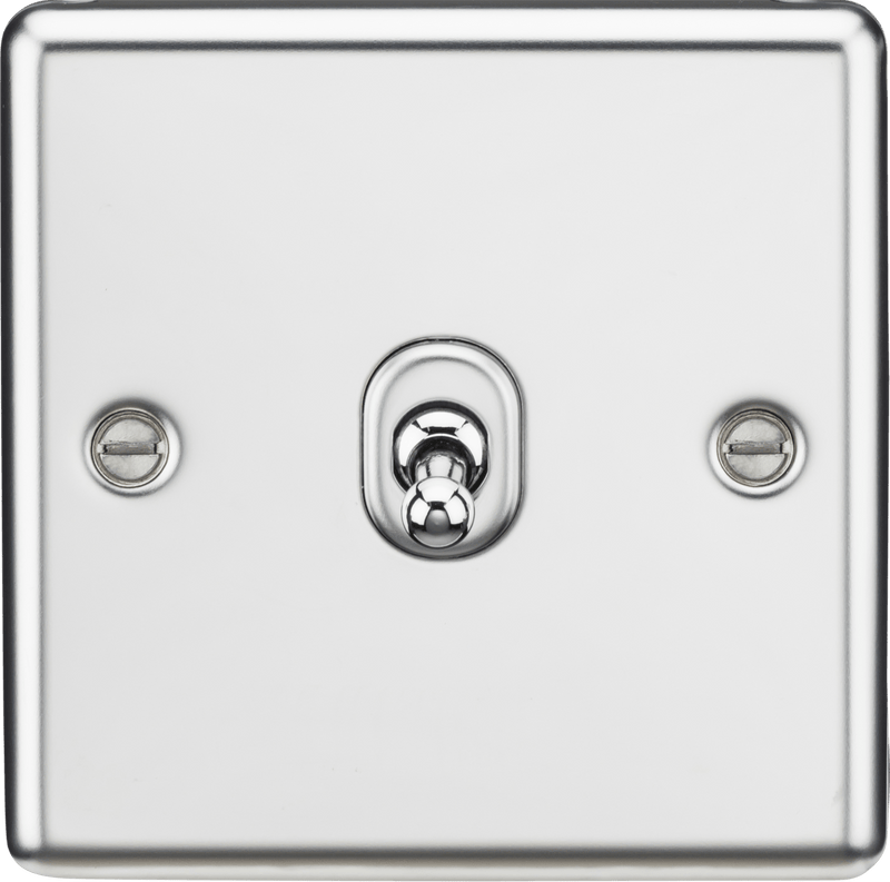 Knightsbridge MLA CLTOG12PC 10AX 1G Intermediate Toggle Switch - Rounded Edge Polished Chrome - Knightsbridge MLA - Falcon Electrical UK