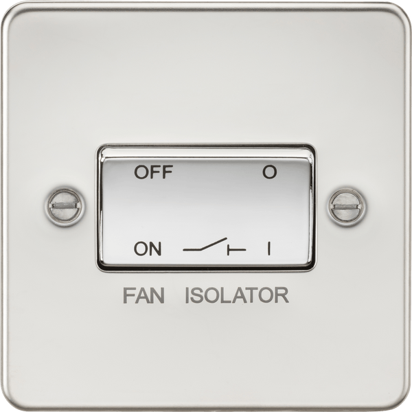 Knightsbridge MLA FP1100PC Flat Plate 10AX 3 Pole Fan Isolator Switch - Polished Chrome - Knightsbridge MLA - Falcon Electrical UK