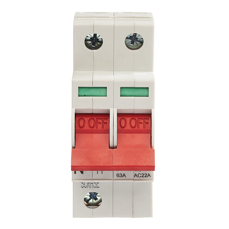 Crabtree 63-MI2 63A DP Main Switch - Crabtree - Falcon Electrical UK