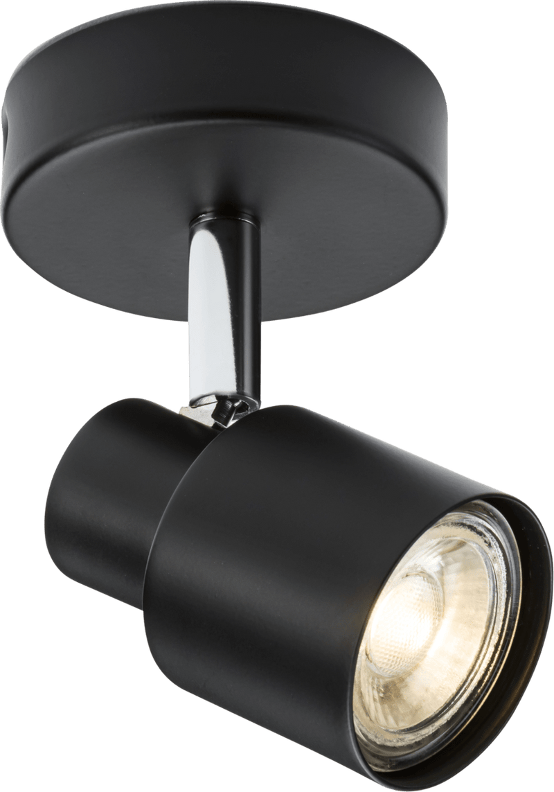 Knightsbridge MLA CSP1MB 230V GU10 Single Spotlight - Matt Black - Knightsbridge MLA - Falcon Electrical UK